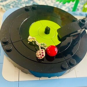 18k Gold Plated Charming Cherries Pendant NWOT